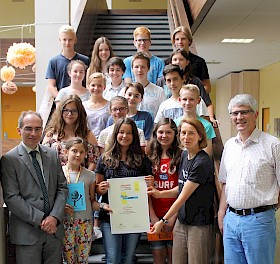 Die jungen Mathe-Talente erhielten Urkunden und Geschenke