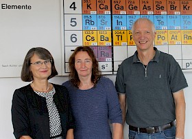 Der stellvertretende Schulleiter Christoph Fisches (rechts) konnte Irene Gerstner und Sabine Konnowski zu ihrem Dienstjubiläum gratulieren.