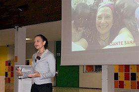 Laila Schmidt, Ärztin ohne Grenzen, beeindruckte mit ihrem Bericht aus dem Kongo.